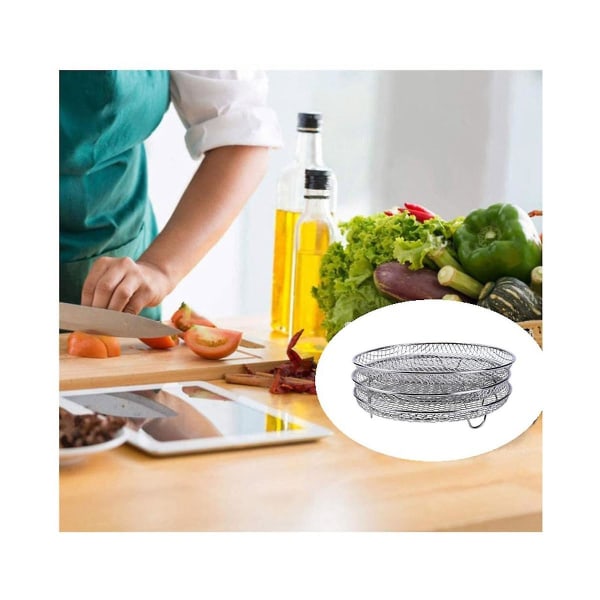 2 stk. Tilbehør til Ninja Foodi Dehydrator Stativ Dampstativ Grillrist