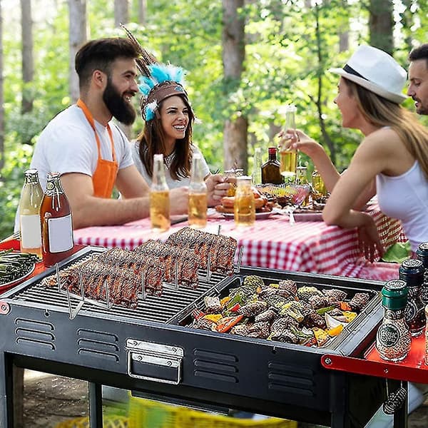 Spareribs Holder, Låg Holder i Rustfrit Stål, Til Tilberedning