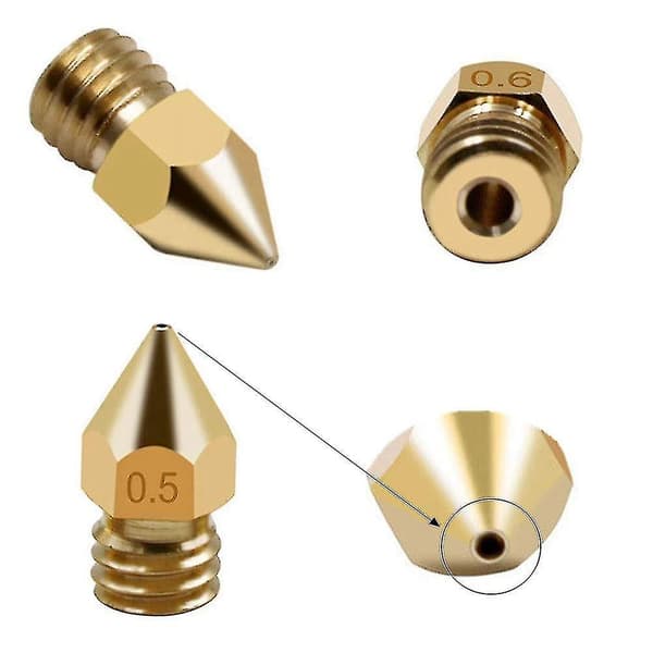 26 st Mk8 Munstycke, mässing Munstycke Slitstarkt Munstycke För Ender 3