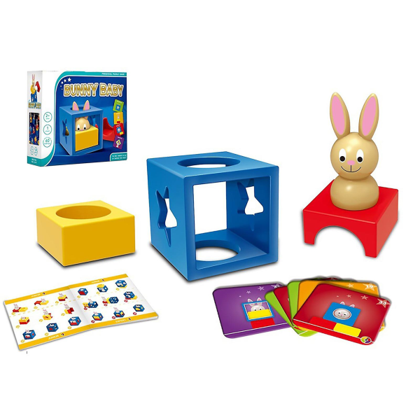 Kids Bunny Puzzle Building Legetøj Forbedr fantasien Lyse farver Sjovt interaktivt pædagogisk legetøj