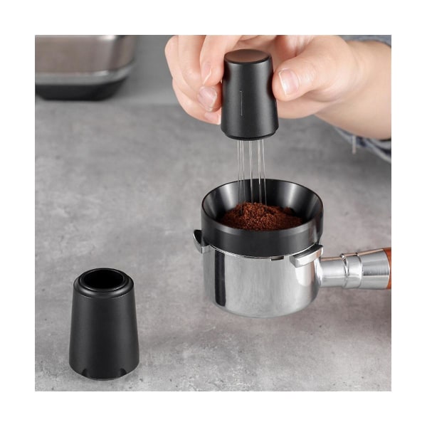 Espresso Kaffe Tamper Rustfritt stål Nåler Pulverrører Distributør Leveler Wdt Tools Cafe St