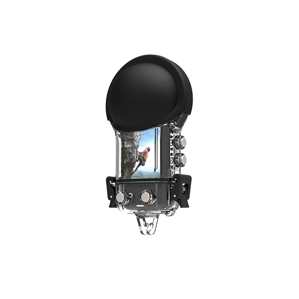 2 stk silikonbeskyttelseshylse for X3 panoramakameraadapter Vanntett etui Linsebeskytter