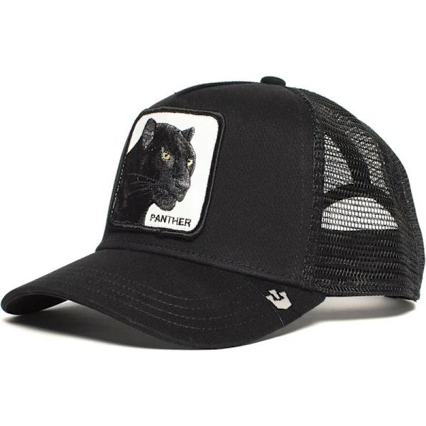 Mesh Dyrebroderet Hat Snapback Hat Sort P sort panter