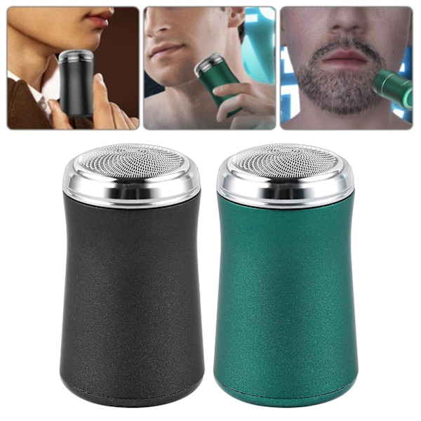 Bärbar Mini Elektrisk Resrakapparat Fickstorlek Rotary Razor för Män js