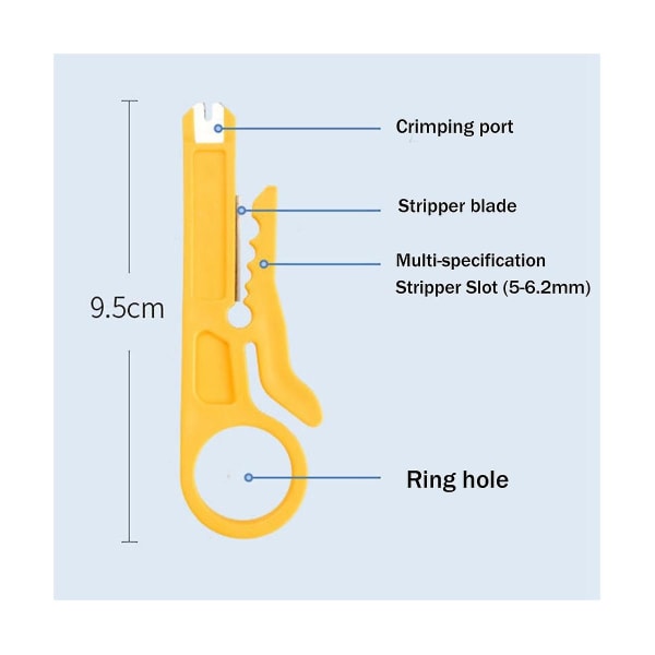 Multifunktionel RJ45 Crimper Netværksværktøj Tang 6p 8p Kabel Ethernet Netværks Crimper Cutter Stripp