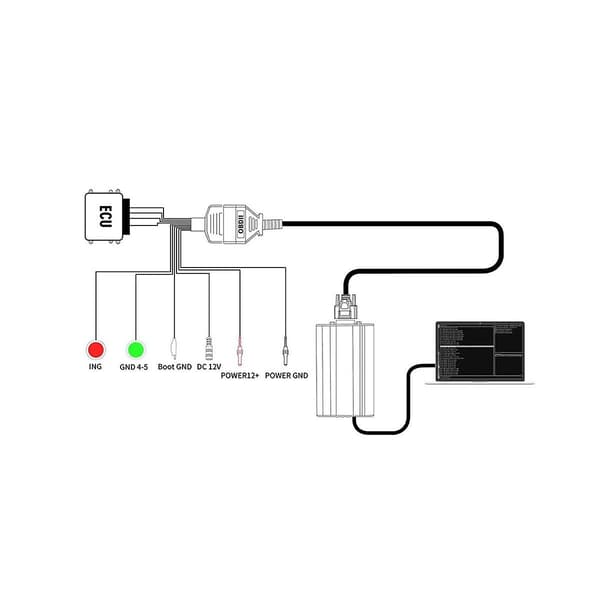 Fuldt protokol OBD2 Jumper til brug for at forbinde ECU til ECU-programmering via PPS/ FGTECH/ Kess/ Byshut/ Dis