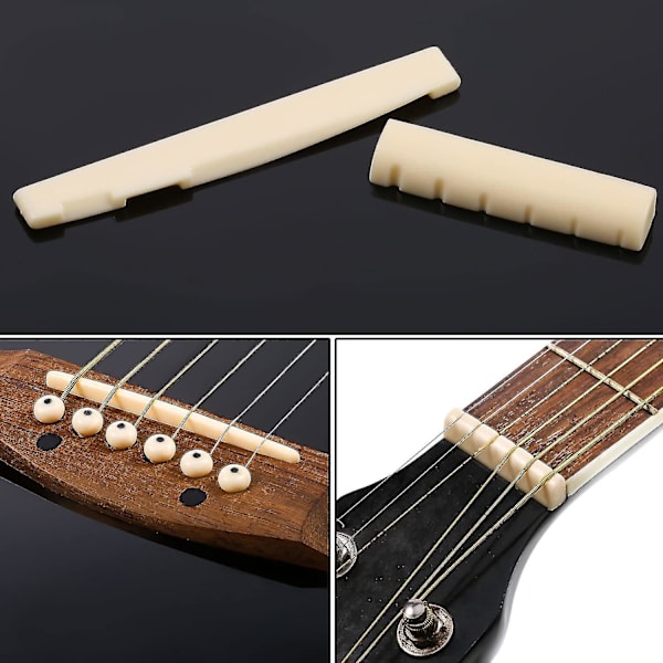 Akustisk Gitarbro-Pin-Trekker Med Gitar-Sadel-Mutter Gitarbro-Pin-Trekker Verktøy (flerfarget) (15 stk)