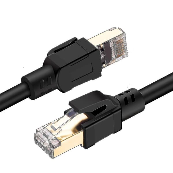 Cat 8 Ethernet-kaapeli, nopea 40 Gbps, 2000 MHz, SFTP, Internet-verkko, LAN-johdot