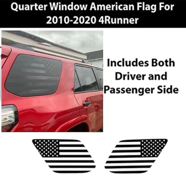 High Quality Useful Brand New Durable Replacement Rear Decals Flag Stickers Matte Black Vinyl Kits P