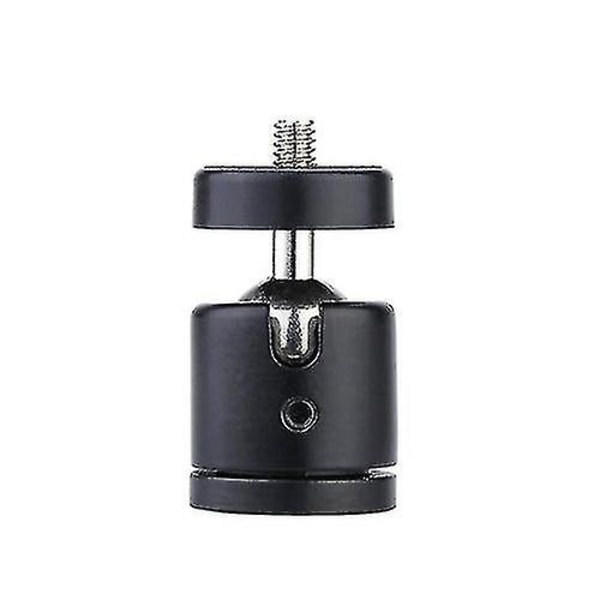 Svart Mini 1/4 tum 360 Graders Vridbar Kulled Skruv Kompatibel Kamerastativ Dslr Monopod Da