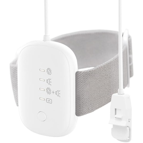 Sängvätningslarm för pojkar och flickor, USB-uppladdningsbart, kisslarm med högt ljud och stark vibration, potträninglarm för barn