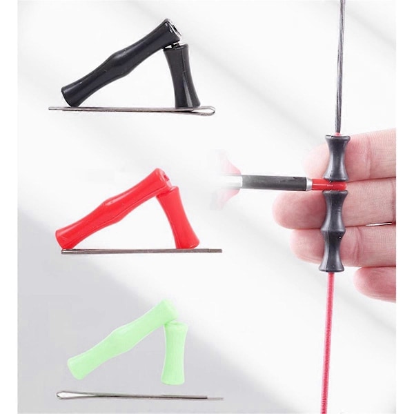 15 Set Bågfinger Skydd Silikongummi Bågskytte Skyddande Ta Utan Finger Skydd Röd
