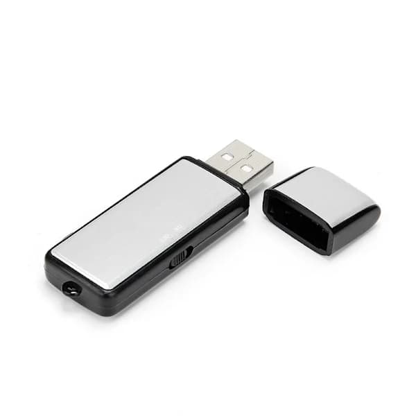 8 GB digital stemmeopptaker, oppladbar via USB
