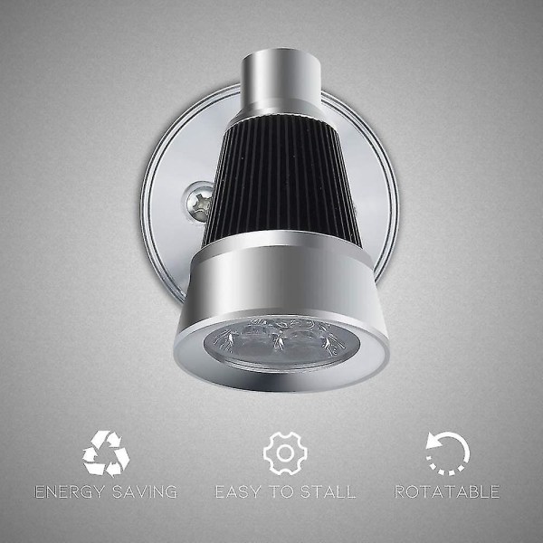12V LED RV Leselys, 3W RV Leselampe RV Spotlight Vegglampe for RV Interiør