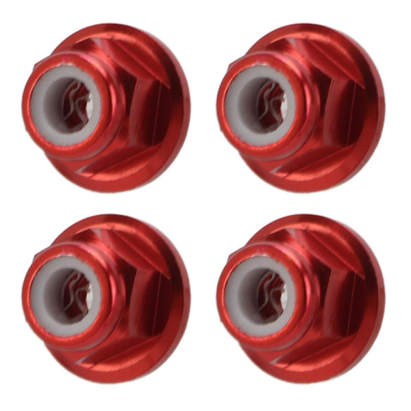 M4 RC-bilmuttrar i aluminiumlegering, 4 mm innerdiameter, 1/10 fjärrstyrd biltillbehör