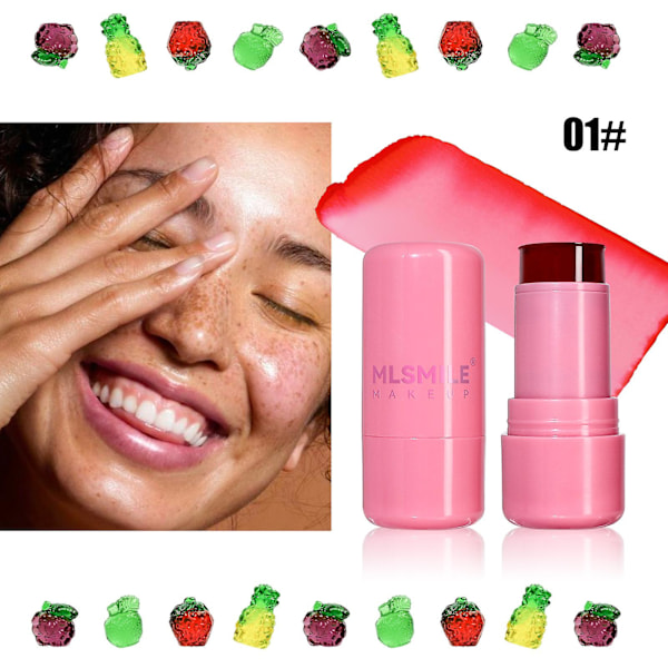 Vattengelé Tint Stick, Mjölkkylning Vattengelé Tint Läppglans, Mjölkgelé Tint Gelé Rouge Stick, Sheer Läpp & Kind Färg, Långvarig Gelé Rouge S