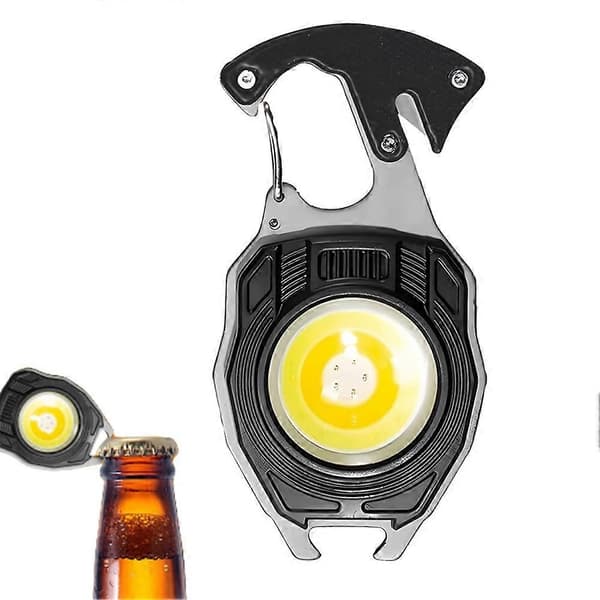 Mini LED-taskulamppu Työvalo Taskuvalo Ulkoretkeilylyhty Hätäavain Vasaralamppu Blue
