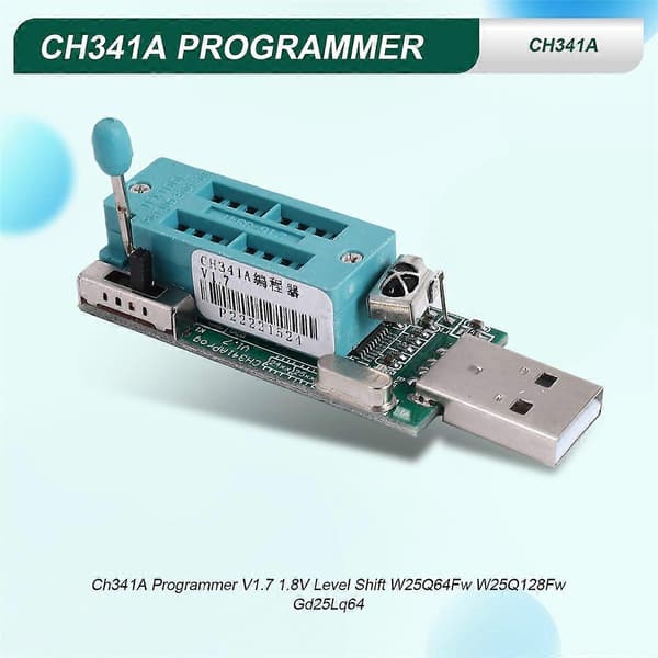 Ch341A Programmer V1.7 1.8V Level Shift W25Q64Fw W25Q128Fw Gd25Lq64