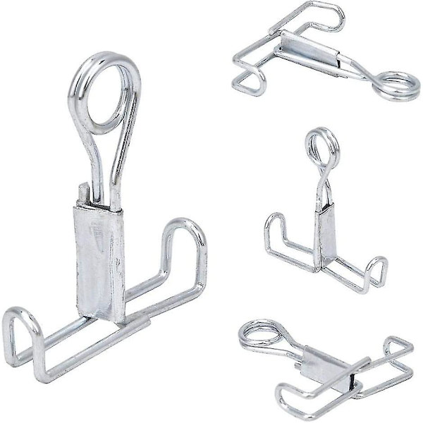 Flush Clamp Rørklemmer Rustfrit Stål Klemmer Til Latex Slangeklemmer Tætning Klemmer Laboratorieforsyninger (sølv) (2 stk)