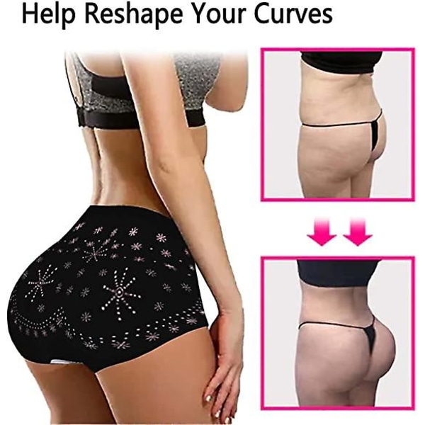 3 st Tlop Butt Lift & Enhance-byxor, grenhöftlyft för kvinnor med hög midja magkontroll, trosor för rumplyft, strambyxor av grafen