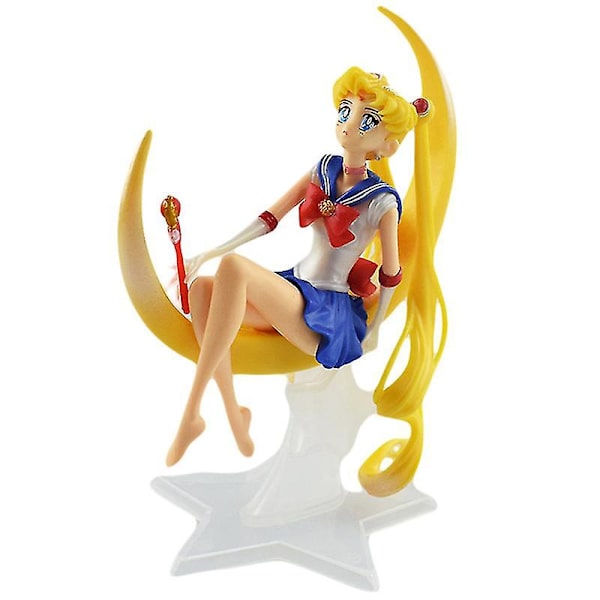 Sailor Moon Kage Dekoration Action Figur Legetøj Figur Til Fødselsdag Jul Party Kage