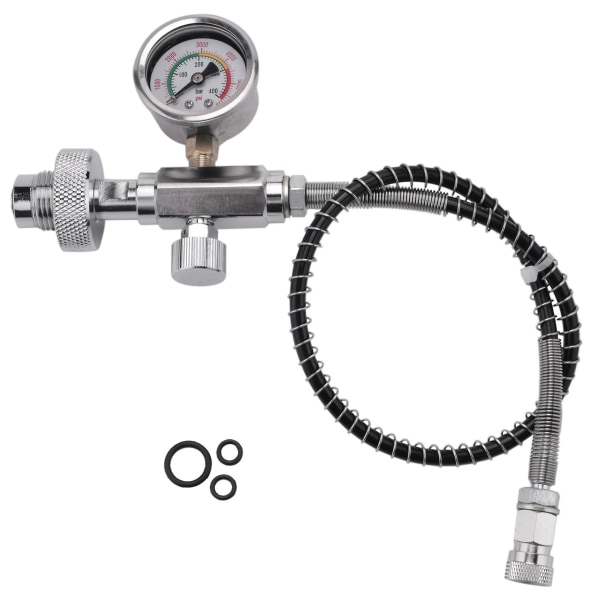 Pcp Fyldestation Opladningsadapter Til Dykkerflasker Med G5/8 Tommer Din Adapter Og 50cm Fjeder H