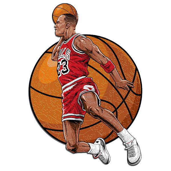 120 delar Michael Jeffrey Jordan barns träpussel A5