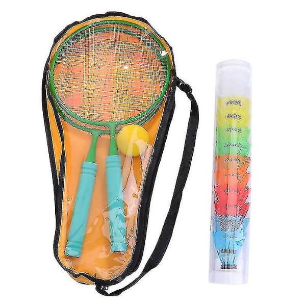 Runde badmintonracketer for barn Barnebadmintontreningsverktøy Utendørs interaktive racketer