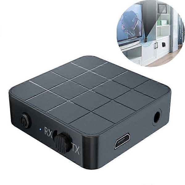 PIAO Bluetooth-adapter Bluetooth-sender og -mottaker 5.0 2 i 1 Bluetooth-adapter Mini bærbar RCA & 3,5 mm AUX-kompatibel Lav latenstid HD-lyd for P