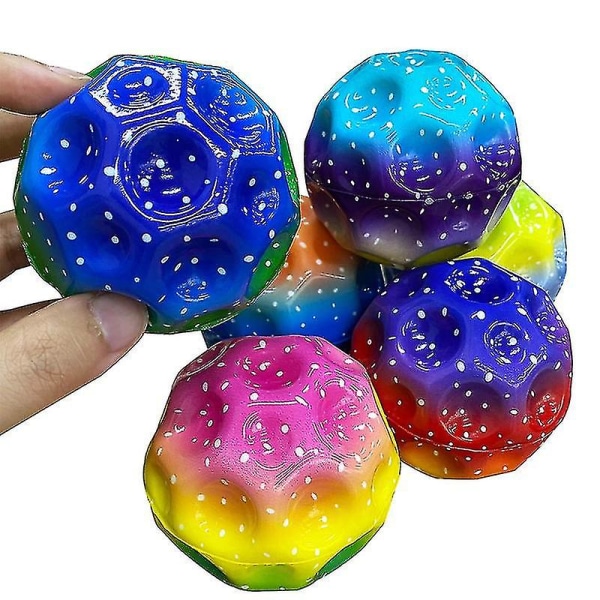 6 kpl Astro Jump Balls Galaxy Ball hauskaa koordinointia ja pitoa varten