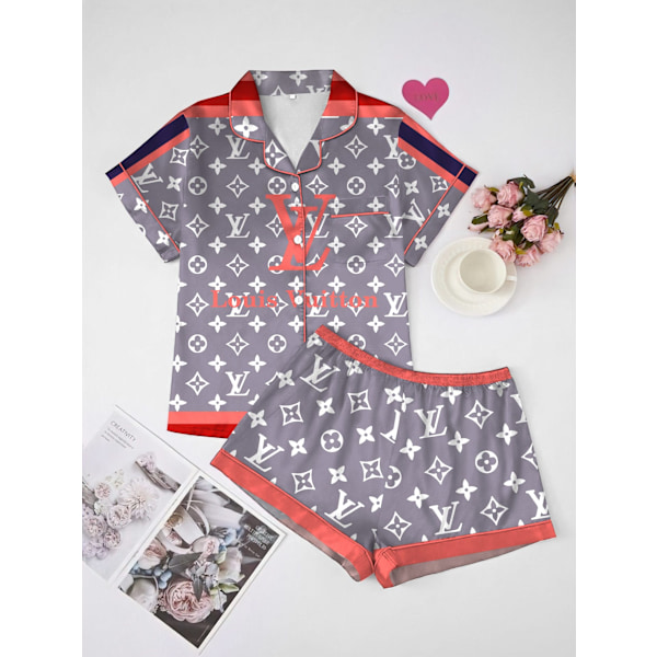 Snygg pyjamasuppsättning (utan tofflor) 7
