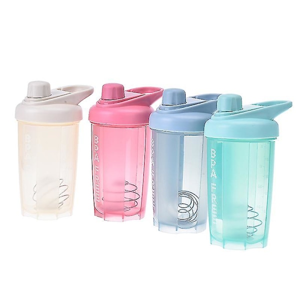 1 st Protein Shaker-flaska med Blandningskula Fitness Gym Vattenflaska Fitness Mixer
