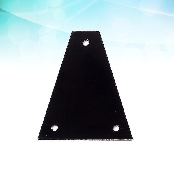 3 hål Triangel Aluminiumlegering Truss Rod Cover för elektrisk gitarr bas elektrisk gitarr Ersättningsdelar Gr07 (svart)