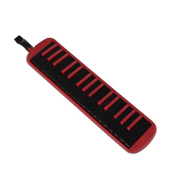 32-näppäimen soittohuuliharppu punainen ja musta Eva Piano Bag Piano Box Aloittelijan aikuisten opetusmusiikkisoitin
