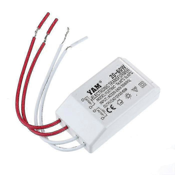 AC til 12V 20-60W Halogen LED Driver Transformator