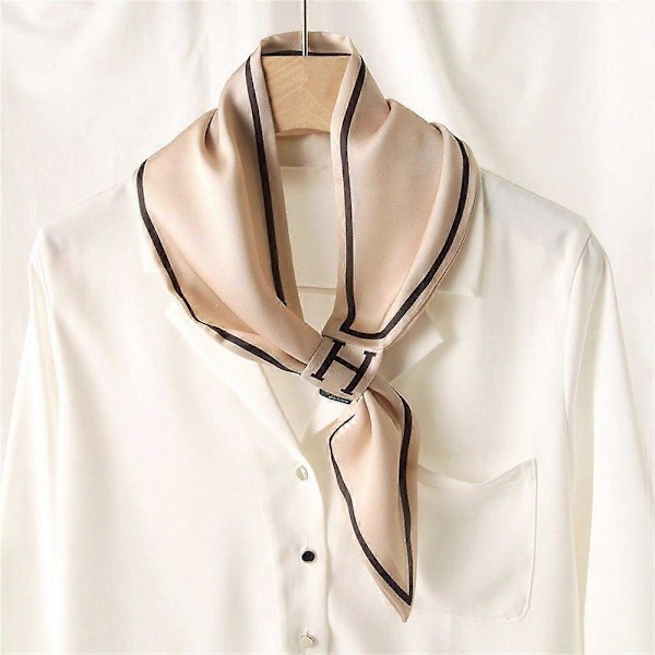 Lättviktig silkescarf Andningsbar scarf för kvinnor Lyxigt mjuk silkescarf för elegant stil