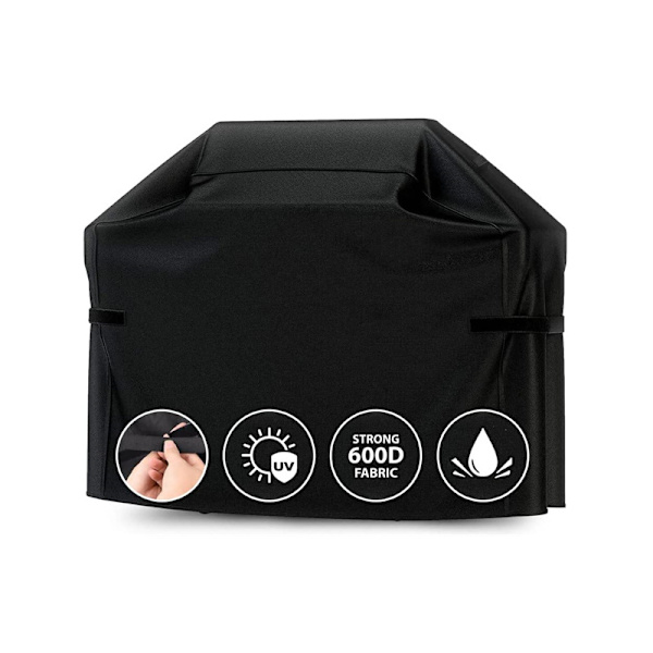 Ulkotakka Premium-grillin suojus, grillin suojus, Ripstop, vedenpitävä, erittäin kestävä suuri ulkotakka-suojus, grillin suojus ja kaasugrillin suojus (58\"L x
