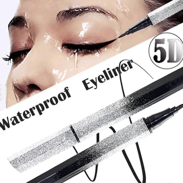 4D Starry Sky Eyeliner Vandtæt Flydende Make Up Sort Langtidsholdbar Tørring, U:K