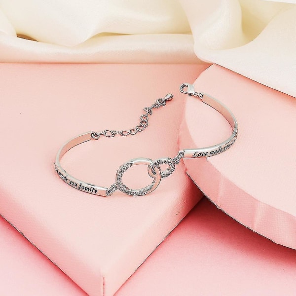 Vennskapsarmbånd gave til bestevenn Glitter håndleddsmykker Justerbar lengde for jenter