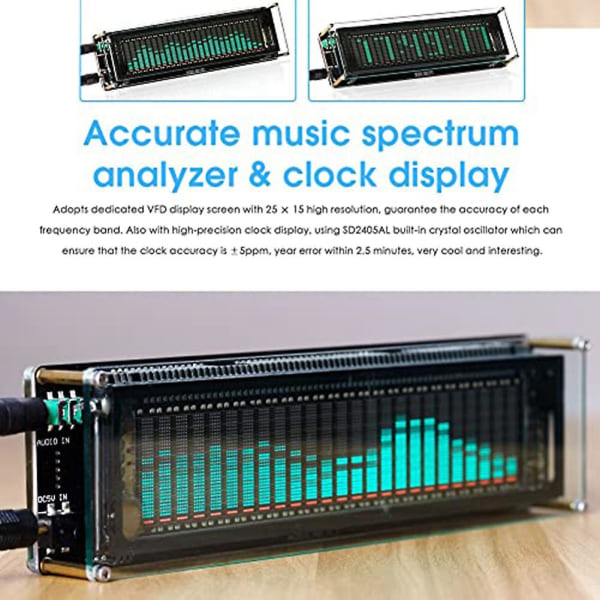 Vfd2515 Audio Spectrum Analyzer Vfd Sound Level Meter Vu Meter Display Display Signal Spectrum Analy