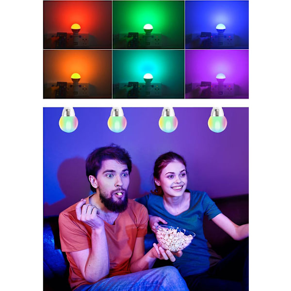 Led Rgb-lamppu Spotlight-polttimo Bombillas Led 3w Rgb  IR-kaukosäädin Led-lamppu Älykäs Led Rgbw-lamppu Koti sisustus