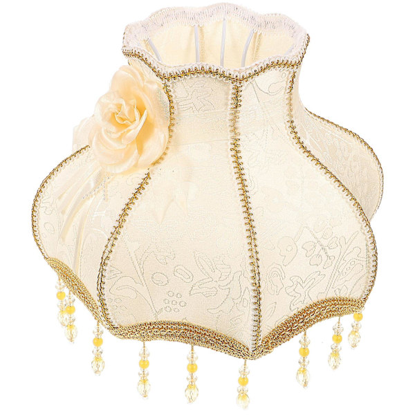 Lampskärm i europeisk stil Modern Lampskärm Skrivbordslampa Skydd Skalformad Kupol Lampskärm (e27)