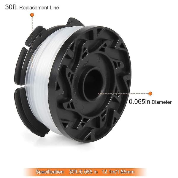 Dhrs 3/4/6 stk Utskiftbare Spoler til Black+decker Af-100 Trimmerlinje