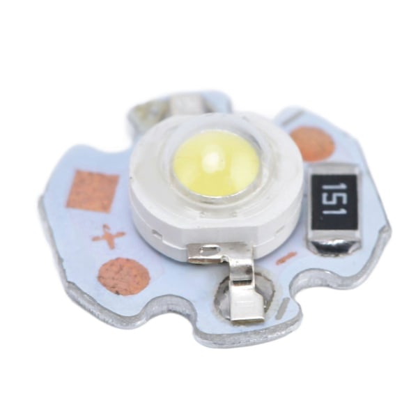 40 stk LED Chip Pære 1W 24V 16mm/0.6in Aluminium Base Lavt Strømforbrug Lampeperler til Lommelygter Forlygter Hvidt Lys