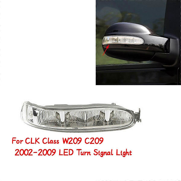 LED-lampe til sidespejl på bil til CLK Klasse W209 C209 2002-2009 Blinklys i bakspejl A2308200821 H