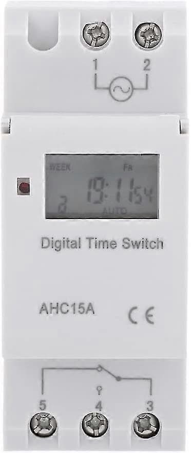 LCD Timer Ugentlig Elektrisk Timer Digital Timer Switch 15a (220v)