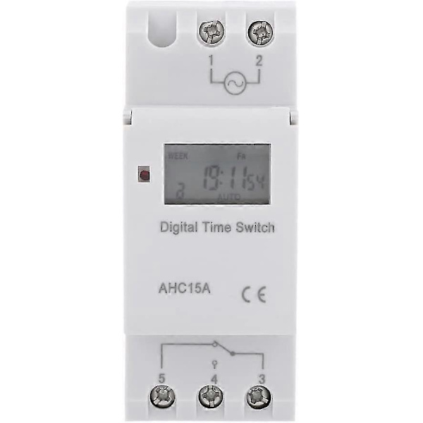 LCD Timer Veckovis Elektrisk Timer Digital Timer Switch 15a (220v)