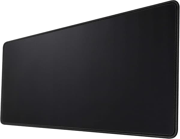 Musematte/Stor musematte 600x300x3 mm | Skrivebordsmatte/Gamingmusematte | Forbedrer presisjon og hastighet (svart)