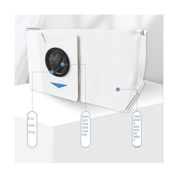 6 stk støvposer for Deebot T20/t20max/t20pro/x1 Omni/t10 Omni/turbo robotstøvsuger