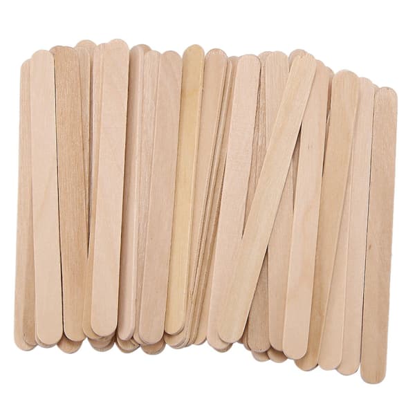200 stk Håndverkspinner Is-pinner Tre Popsicle-pinner 114mm Lengde Godteri-pinner Is-pop-pinne